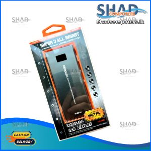 MOXOM MX-PB23 Super 3all Insert 10000mAH Metal LCD DISPLAY Powerbank Lightning+Micro+Type-C