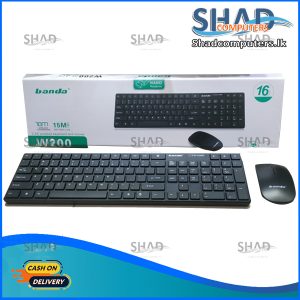 Keyboard Mouse Wireless Banda W200