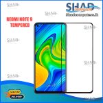 Full Covered High Quality Tempered For Redmi Note 9 Black