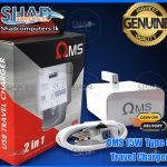 Oms 2in1 15W Type C Travel Charger