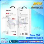 i Phone 20W PD Port Charger With PD Cable (OS-C28)