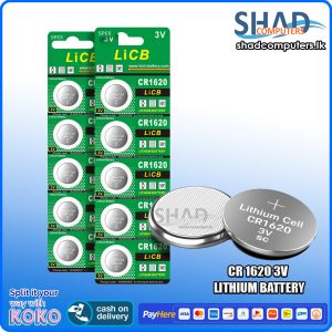 CR 1620 3v Lithium Battery