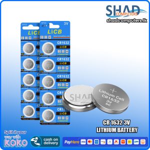 CR 1632 3v Lithium Battery