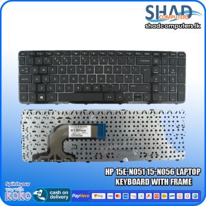 HP 15e-N051 15-N056 lAPTOP keYBOARD WITH FRAME