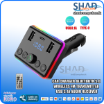 Car Charger Bluetooth 5.0 Wireless FM Transmitter USB 3.1A Audio Receiver